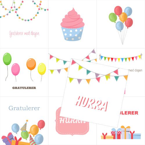Kort til bursdag fra Presis Digitalprint